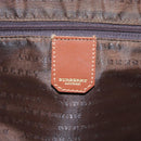 BURBERRY Nova Check Shoulder Bag PVC Beige Brown gold Auth 110832-18