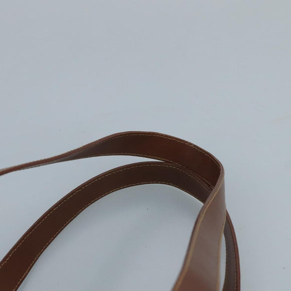 BURBERRY Nova Check Shoulder Bag PVC Beige Brown gold Auth 110832