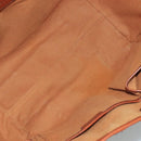 BURBERRY Nova Check Shoulder Bag PVC Suede Beige Brown gold Auth 110833-10