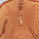 BURBERRY Nova Check Shoulder Bag PVC Suede Beige Brown gold Auth 110833-19