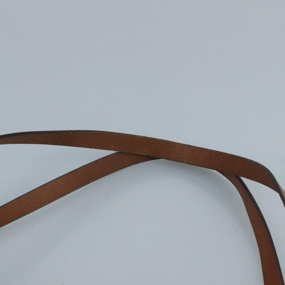 BURBERRY Nova Check Shoulder Bag PVC Suede Beige Brown gold Auth 110833