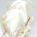 PRADA Accessory Pouch Velor Cream Auth 110839-18