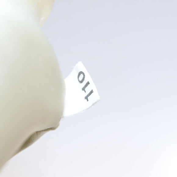 PRADA Accessory Pouch Velor Cream Auth 110839