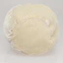 PRADA Accessory Pouch Velor Cream Auth 110839-5