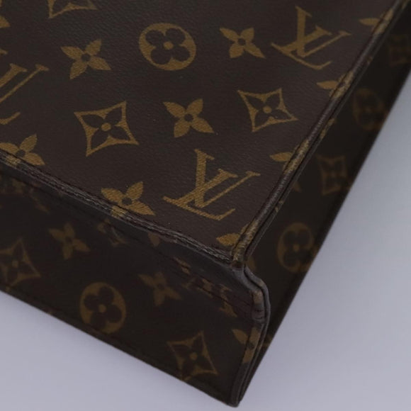 LOUIS VUITTON Monogram Sac Plat Hand Bag M51140 LV Auth 110857