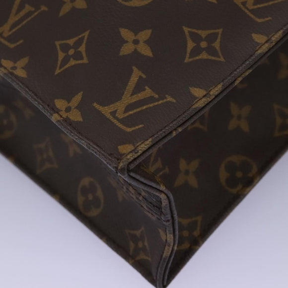 LOUIS VUITTON Monogram Sac Plat Hand Bag M51140 LV Auth 110857
