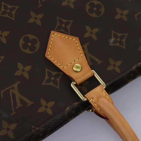LOUIS VUITTON Monogram Sac Plat Hand Bag M51140 LV Auth 110857
