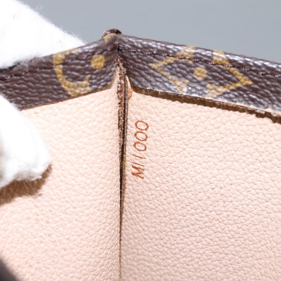 LOUIS VUITTON Monogram Sac Plat Hand Bag M51140 LV Auth 110857