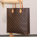 LOUIS VUITTON Monogram Sac Plat Hand Bag M51140 LV Auth 110857-20