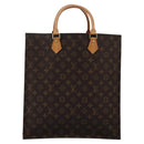 LOUIS VUITTON Monogram Sac Plat Hand Bag M51140 LV Auth 110857-2