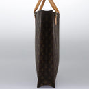 LOUIS VUITTON Monogram Sac Plat Hand Bag M51140 LV Auth 110857-3