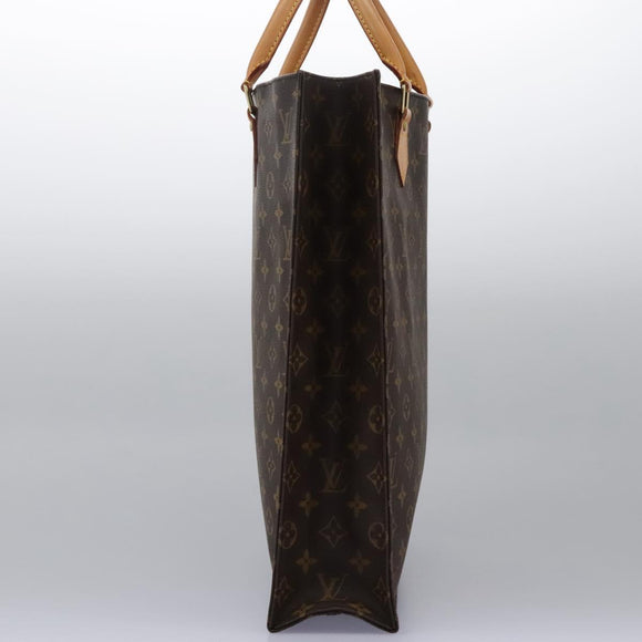 LOUIS VUITTON Monogram Sac Plat Hand Bag M51140 LV Auth 110857