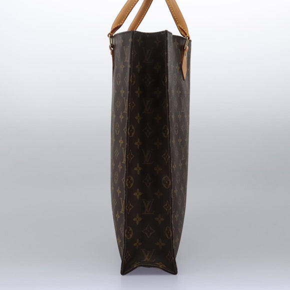 LOUIS VUITTON Monogram Sac Plat Hand Bag M51140 LV Auth 110857