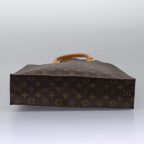 LOUIS VUITTON Monogram Sac Plat Hand Bag M51140 LV Auth 110857