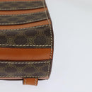 CELINE Macadam Canvas Backpack PVC Leather Brown Auth 110876-11