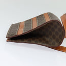 CELINE Macadam Canvas Backpack PVC Leather Brown Auth 110876-4