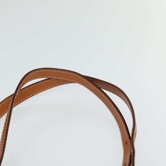 CELINE Macadam Canvas Backpack PVC Leather Brown Auth 110876