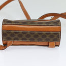 CELINE Macadam Canvas Backpack PVC Leather Brown Auth 110876-9