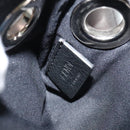 FENDI Triplet Clutch Bag Leather Black Auth 110887V-12