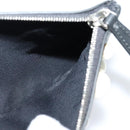 FENDI Triplet Clutch Bag Leather Black Auth 110887V-14