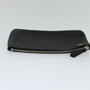 FENDI Triplet Clutch Bag Leather Black Auth 110887V-21