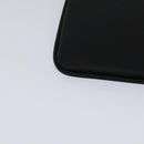 FENDI Triplet Clutch Bag Leather Black Auth 110887V-25