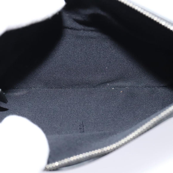 FENDI Triplet Clutch Bag Leather Black Auth 110887V