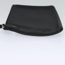 FENDI Triplet Clutch Bag Leather Black Auth 110887V-34