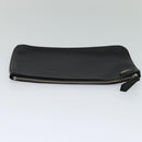 FENDI Triplet Clutch Bag Leather Black Auth 110887V-36