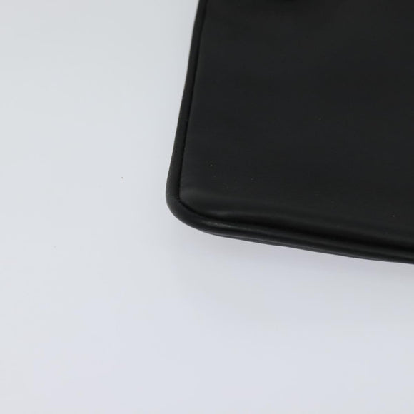 FENDI Triplet Clutch Bag Leather Black Auth 110887V