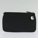 FENDI Triplet Clutch Bag Leather Black Auth 110887V-3