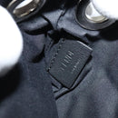 FENDI Triplet Clutch Bag Leather Black Auth 110887V-42