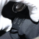 FENDI Triplet Clutch Bag Leather Black Auth 110887V-43