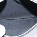 FENDI Triplet Clutch Bag Leather Black Auth 110887V-44