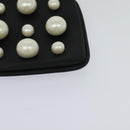 FENDI Triplet Clutch Bag Leather Black Auth 110887V-9