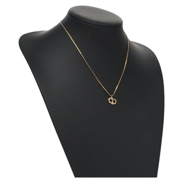 Christian Dior Necklace metal Gold Tone Auth 110890