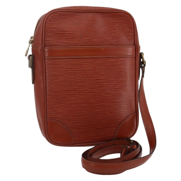 LOUIS VUITTON Epi Danube Shoulder Bag Brown M51694 LV Auth 110914