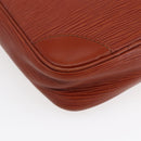 LOUIS VUITTON Epi Danube Shoulder Bag Brown M51694 LV Auth 110914-12