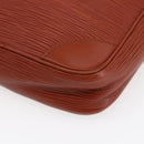 LOUIS VUITTON Epi Danube Shoulder Bag Brown M51694 LV Auth 110914-13