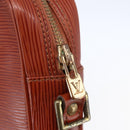 LOUIS VUITTON Epi Danube Shoulder Bag Brown M51694 LV Auth 110914-15