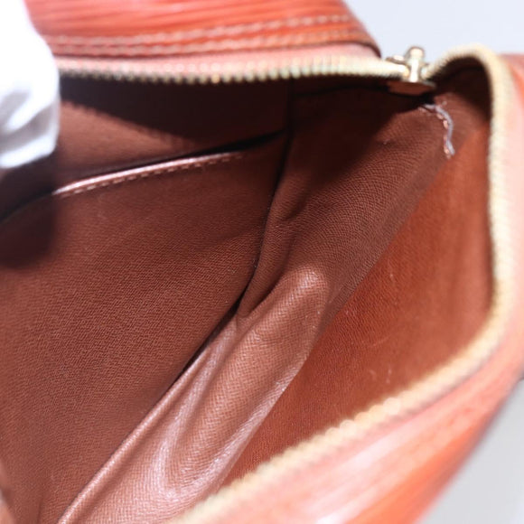 LOUIS VUITTON Epi Danube Shoulder Bag Brown M51694 LV Auth 110914