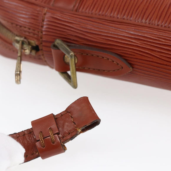 LOUIS VUITTON Epi Danube Shoulder Bag Brown M51694 LV Auth 110914