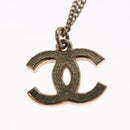 CHANEL Necklace metal Gold CC Auth 110931-13