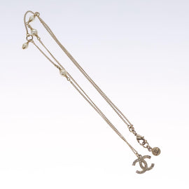 CHANEL Necklace metal Gold CC Auth 110931 - 0