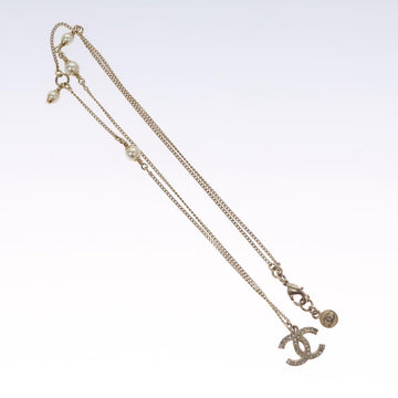 CHANEL Necklace metal Gold CC Auth 110931 - 0