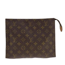 LOUIS VUITTON Monogram Poche Toilette 26 Pouch M47542 LV Auth 111026-13