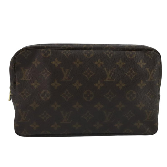 LOUIS VUITTON Monogram Trousse Toilette 28 Clutch Bag M47522 LV Auth 111034