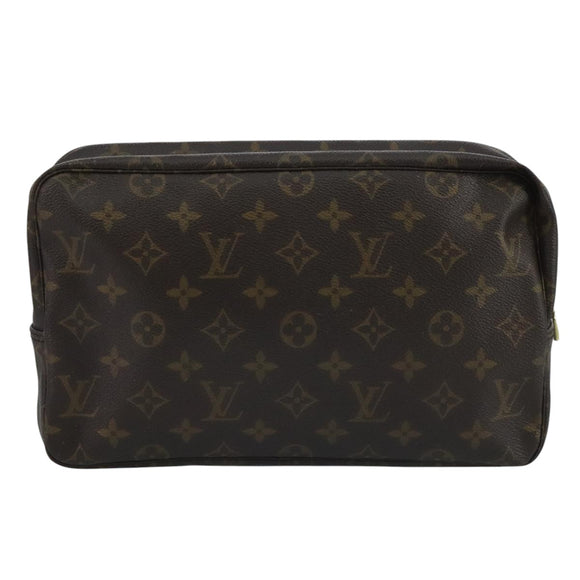 LOUIS VUITTON Monogram Trousse Toilette 28 Clutch Bag M47522 LV Auth 111034