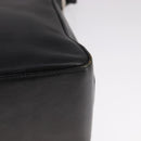 GUCCI Shoulder Bag Leather Black Gold 001 3766 Auth 111055-9