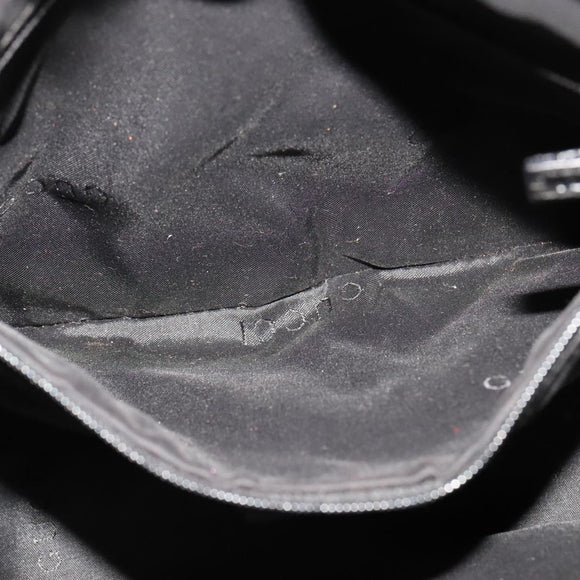 GUCCI Shoulder Bag Leather Black Gold 001 3766 Auth 111055